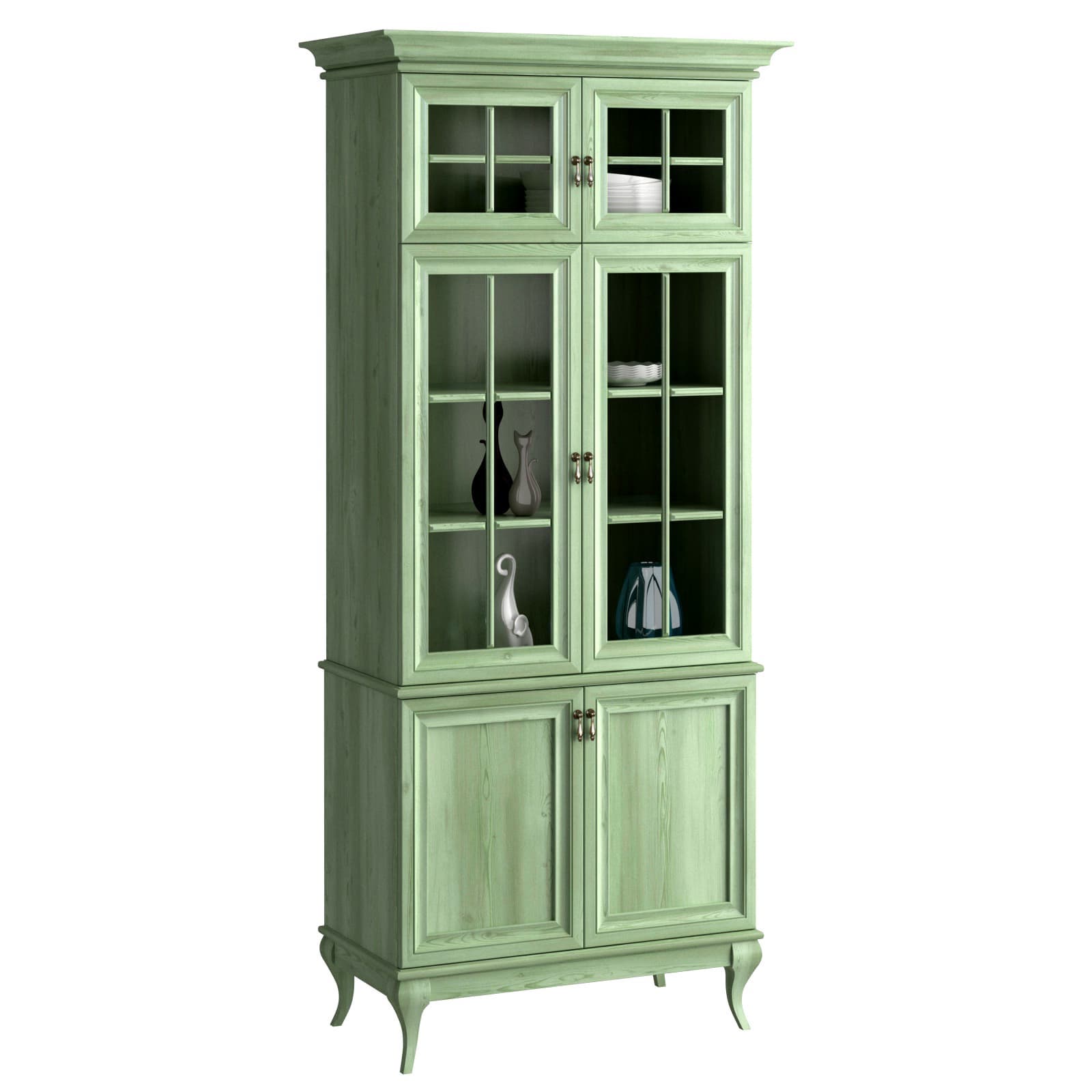 Витрина Оливия, дуб зеленый