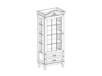 Витрина Стефани - 1, орех