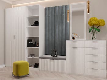 Тумба для обуви Валенсия - 1, белый