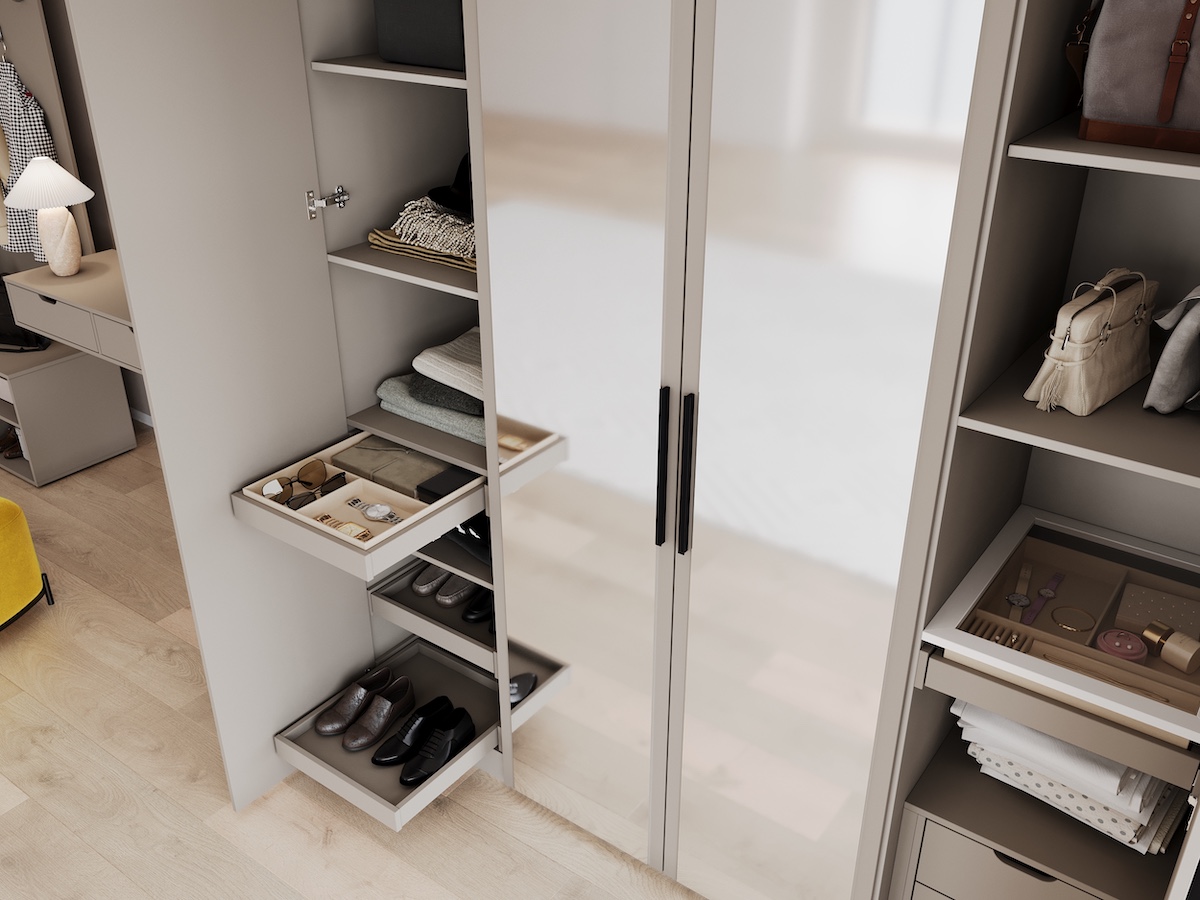 Антресоль Даллас ,двухдверный ,Белый  