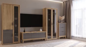 Витрина Тифани - 2, дуб золотой