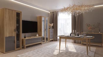 Комод Тифани,  дуб золотой